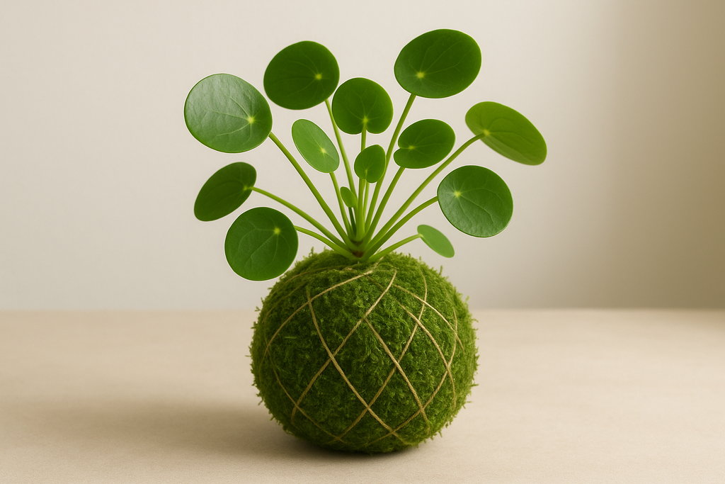 Coin plant kokedama